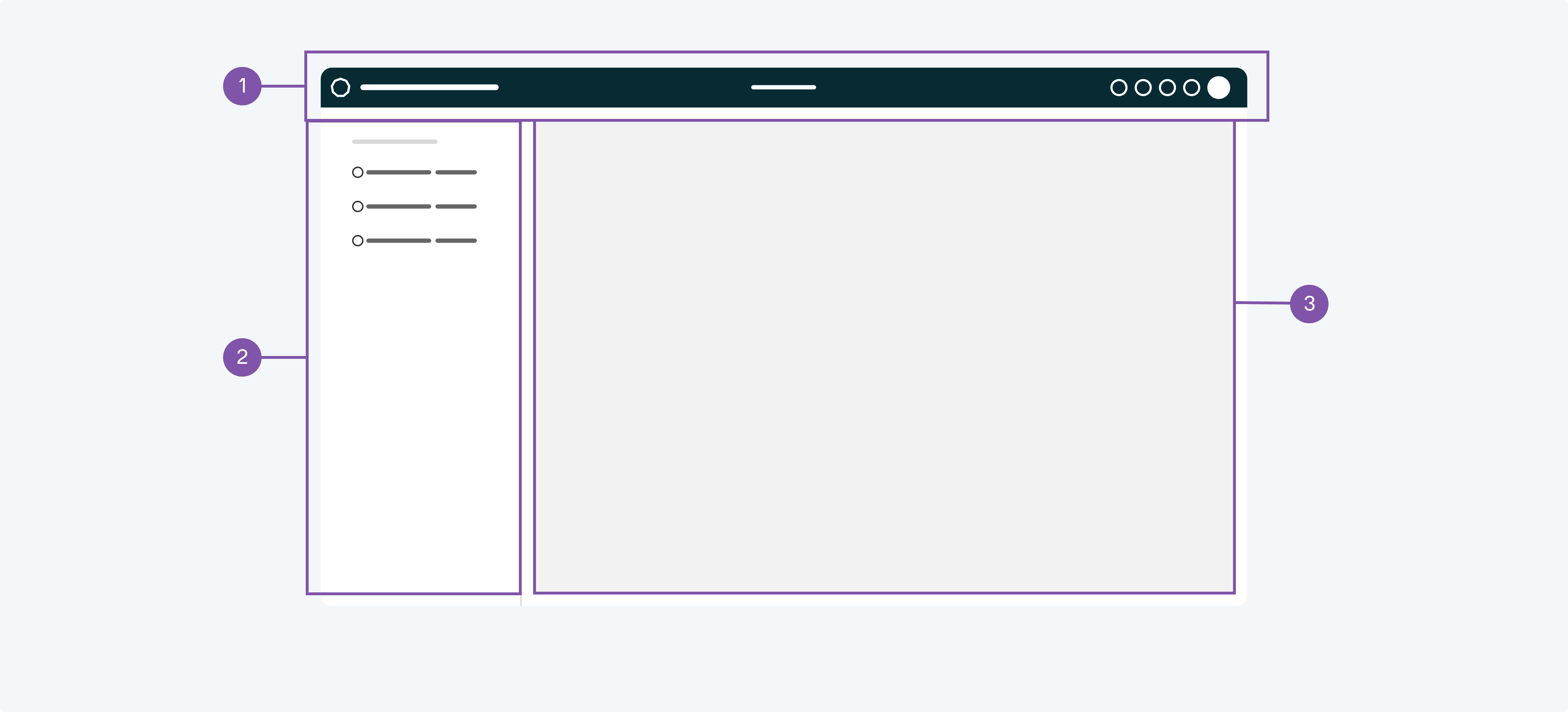 Layout with a header and sidebar